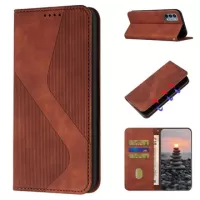 Business Style OnePlus Nord N200 5G Wallet Case - Brown