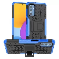 Samsung Galaxy M52 5G Anti-Slip Hybrid Case with Kickstand - Blue / Black