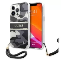 Guess Camo Strap Collection iPhone 13 Pro Case - Black
