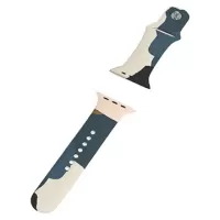 Moro Apple Watch Ultra/8/SE (2022)/7/SE/6/5/4/3/2 Silicone Strap - 49mm/45mm/44mm/42mm - Navy Blue / Camouflage