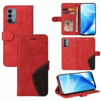 Bi-Color Series OnePlus Nord N200 5G Wallet Case - Red