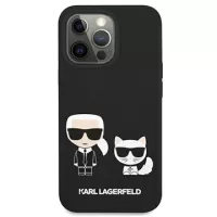 Karl Lagerfeld Karl & Choupette iPhone 13 Pro Silicone Case - Black