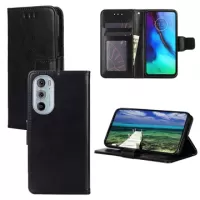 Motorola Edge 30 Pro Wallet Case with Magnetic Closure - Black