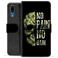 Huawei P20 Premium Wallet Case - No Pain, No Gain