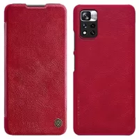 Nillkin Qin Xiaomi Redmi Note 11T 5G/Poco M4 Pro 5G Flip Case - Red
