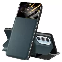 Motorola Edge X30 Front Smart View Flip Case - Green
