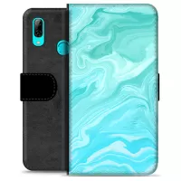 Huawei P Smart (2019) Premium Wallet Case - Blue Marble