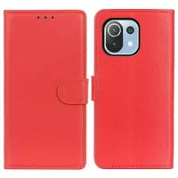 Xiaomi Mi 11 Lite 5G Wallet Case with Magnetic Closure - Red