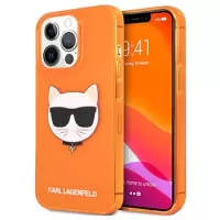 Karl Lagerfeld Choupette Fluo iPhone 13 Pro Max TPU Case - Orange