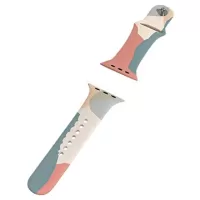 Moro Apple Watch 8/SE (2022)/7/SE/6/5/4/3/2 Silicone Strap - 41mm/40mm/38mm - Blue / Camouflage