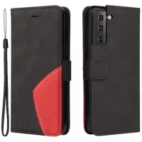 Bi-Color Series Samsung Galaxy S21 FE 5G Wallet Case - Black