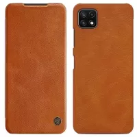 Nillkin Qin Series Samsung Galaxy A22 5G, Galaxy F42 5G Flip Case - Brown