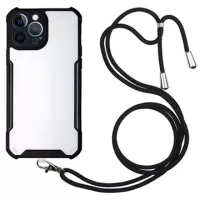 iPhone 13 Pro Max Hybrid Case with Lanyard - Black