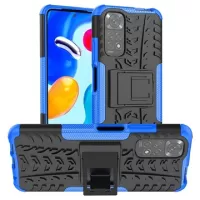 Anti-Slip Xiaomi Redmi Note 11/11S Hybrid Case with Stand - Blue / Black