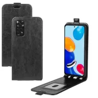 Xiaomi Redmi Note 11/11S Vertical Flip Case with Card Holder - Black