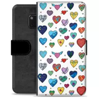 Huawei Mate 20 Pro Premium Wallet Case - Hearts