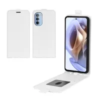 Motorola Moto G31/G41 Vertical Flip Case with Card Holder - White