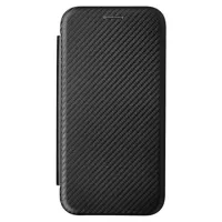 Motorola Moto G71 5G Flip Case - Carbon Fiber - Black