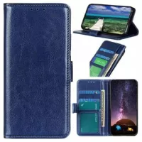 Motorola Moto E32 Wallet Case with Magnetic Closure - Blue