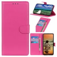 Nokia C2 2nd Edition Wallet Case with Magnetic Closure - Hot Pink