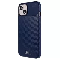 Saii Carbon Fiber iPhone 13 TPU Case - Blue