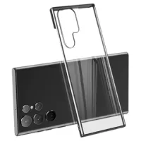 X-Level Electroplated Samsung Galaxy S22 Ultra 5G Case - Black / Transparent