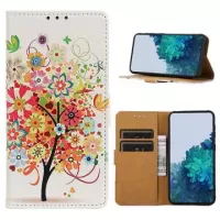 Glam Series Huawei Nova 10 Pro Wallet Case - Flowering Tree / Red