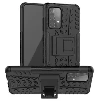 Samsung Galaxy A52 5G/A52s 5G Anti-Slip Hybrid Case with Stand - Black