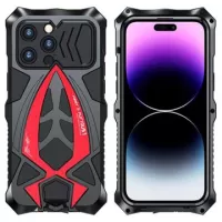 Luphie Sports Car Design iPhone 14 Pro Hybrid Case - Red / Black