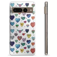 Google Pixel 7 Pro TPU Case - Hearts