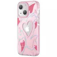 Kingxbar Heart Star iPhone 14 Hybrid Case - Pink