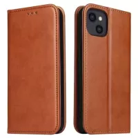 Fierre Shann iPhone 14 Wallet Case - Brown