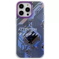 Mutural Modern Series iPhone 14 Pro Max Hybrid Case - Purple