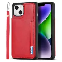 iPhone 14 Plus Magnetic Kickstand Wallet Case - Red