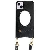 Fish Tail iPhone 14 Plus Coated Case with Mirror - Black