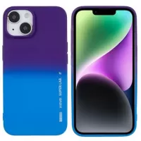 X-Level Rainbow iPhone 14 Plus TPU Case - Blue / Purple