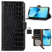 Crocodile Xiaomi Redmi A1+ Wallet Leather Case with RFID - Black