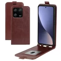 Xiaomi 13 Pro Vertical Flip Case with Card Slot - Brown