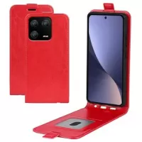 Xiaomi 13 Pro Vertical Flip Case with Card Slot - Red