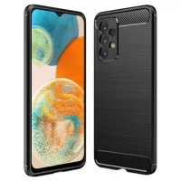 Samsung Galaxy A23 5G Tech-Protect Brushed TPU Case - Carbon Fiber - Black