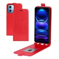Xiaomi Poco X5 Vertical Flip Case with Card Holder - Red