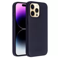 Qialino Premium Mag iPhone 14 Pro Leather Case - Navy Blue