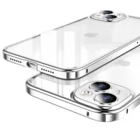 Luphie Anti-scratch iPhone 14 Hybrid Case - Silver