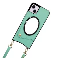 Fish Tail iPhone 14 Coated Case with Mirror - Green