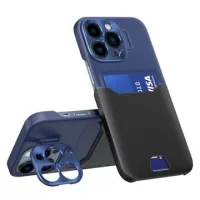 CamStand iPhone 14 Pro Case with Card Slot - Black / Dark Blue