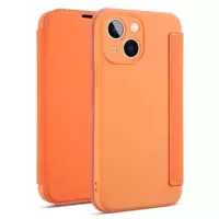 Slim Style iPhone 14 Plus Flip Case - Orange