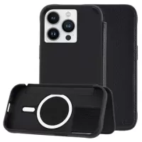 Case-Mate MagSafe iPhone 14 Pro Wallet Leather Case - Black