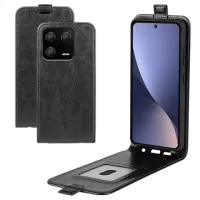 Xiaomi 13 Pro Vertical Flip Case with Card Slot - Black