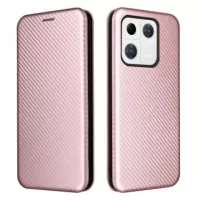 Xiaomi 13 Pro Flip Case - Carbon Fiber - Rose Gold