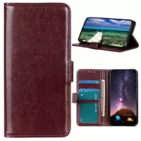 Motorola Moto G72 Wallet Case with Magnetic Closure - Brown
